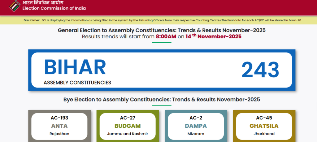How To Check Bihar Election Result 2025 Online?
